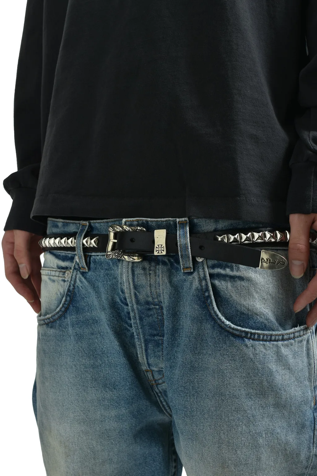 Classique Ceinture Cloutee / Blk