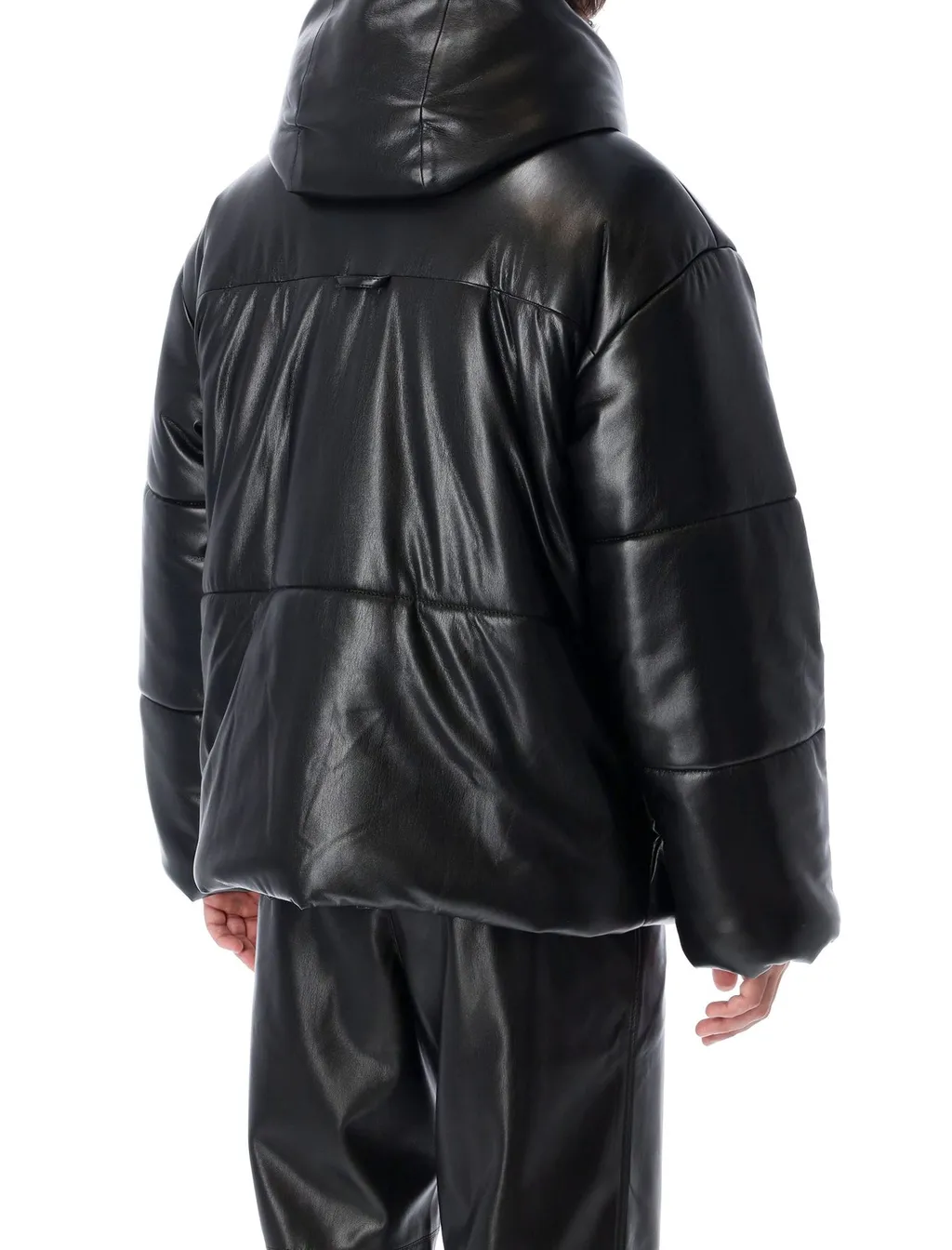 Nanushka High-Neck Hooded Puffer Jacket