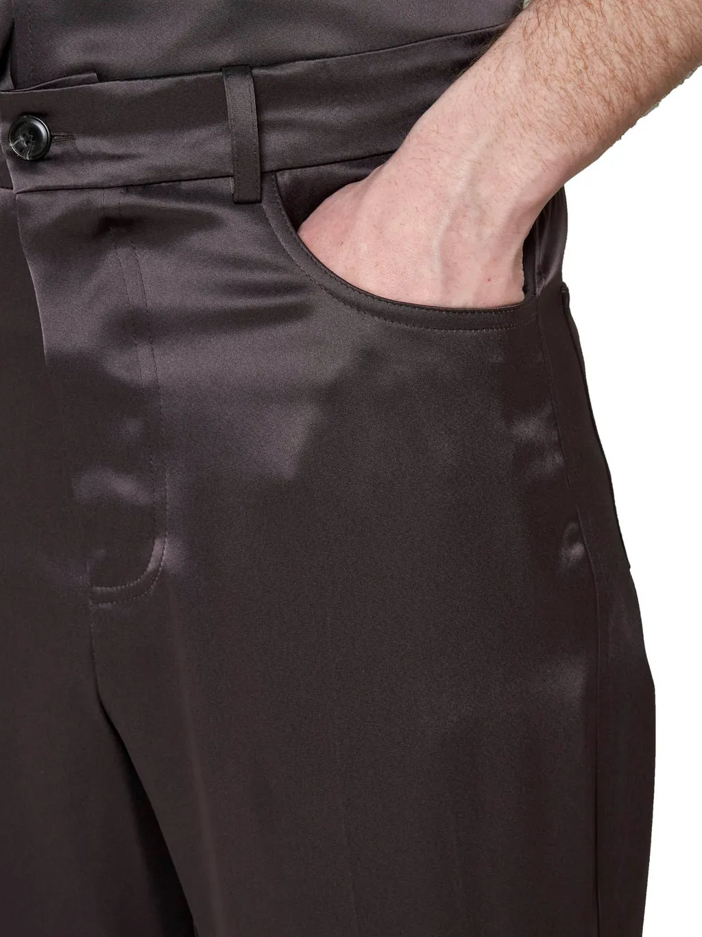 Nanushka Mid Rise Straight Leg Trousers
