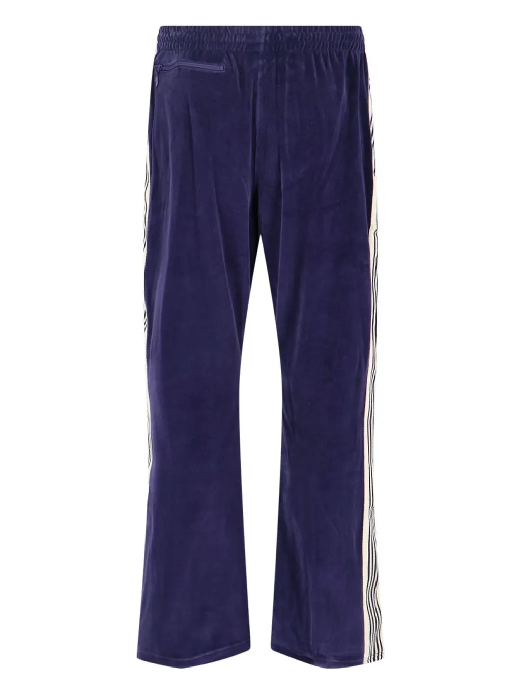 Needles Logo Embroidered Velvet Trousers