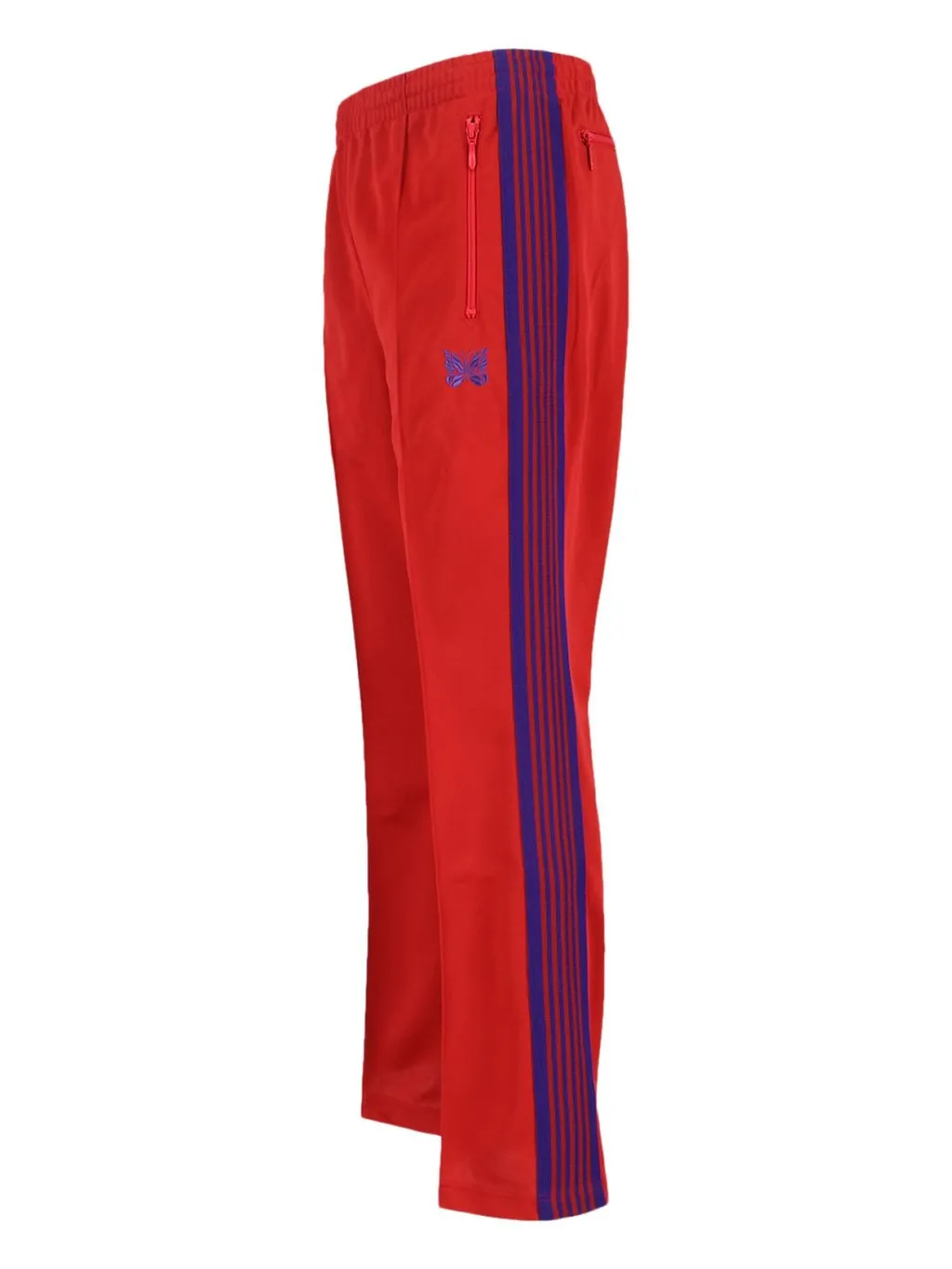 Needles Logo Embroidered Velvet Trousers