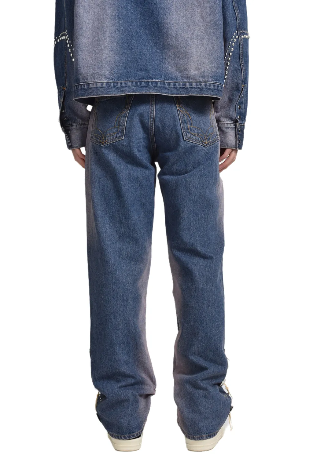 Western Studs Denim Pants / Sky Ind