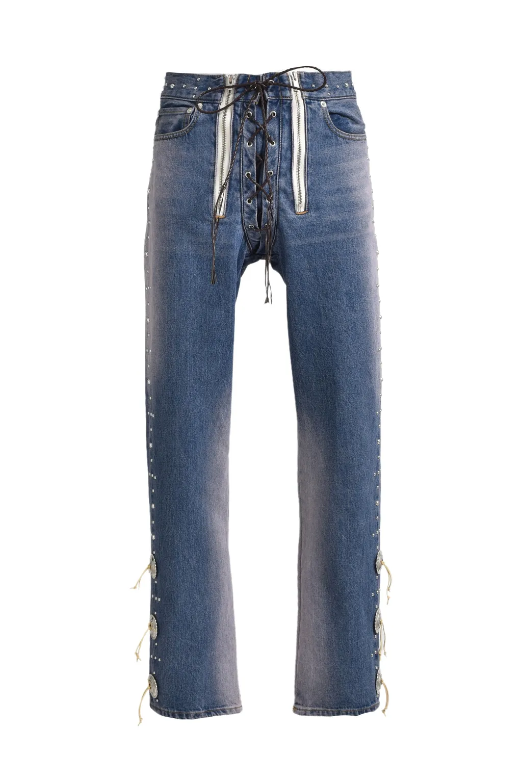 Western Studs Denim Pants / Sky Ind