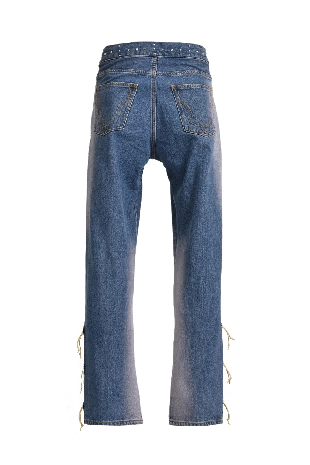 Western Studs Denim Pants / Sky Ind