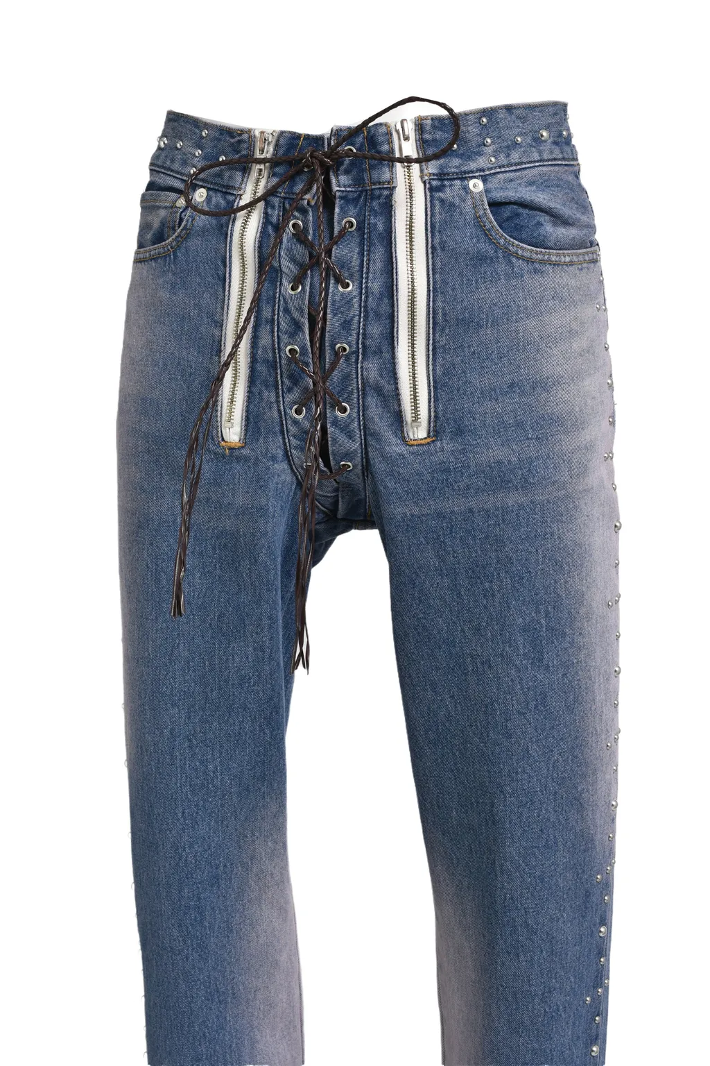 Western Studs Denim Pants / Sky Ind