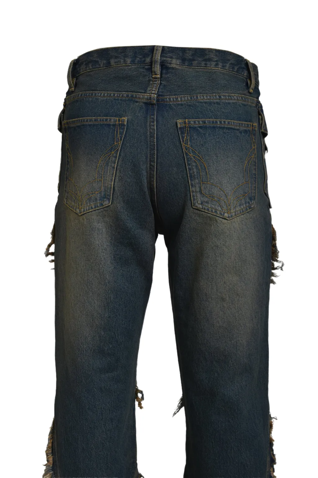 Fringe Denim Pants / Ind