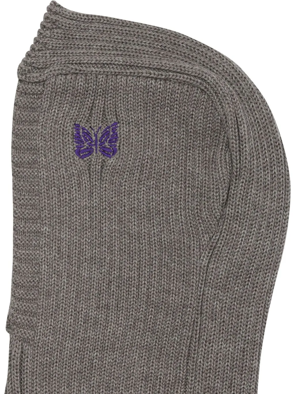 Needles Butterfly Embroidered Knitted Balaclava
