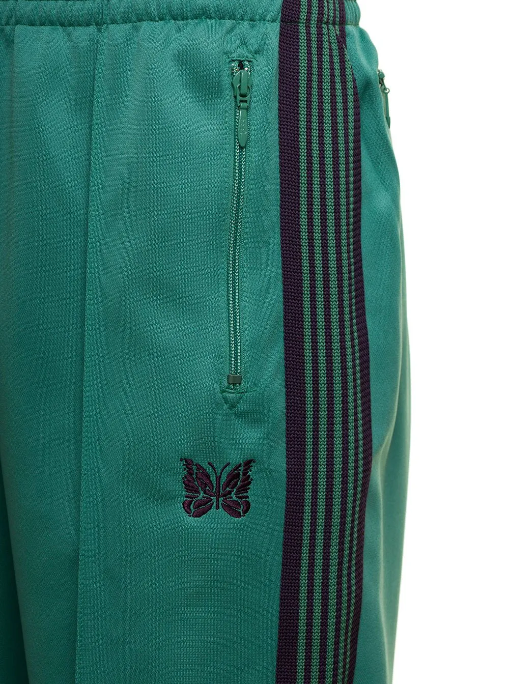 Needles Butterfly Embroidered Side-Stripped Track Pants