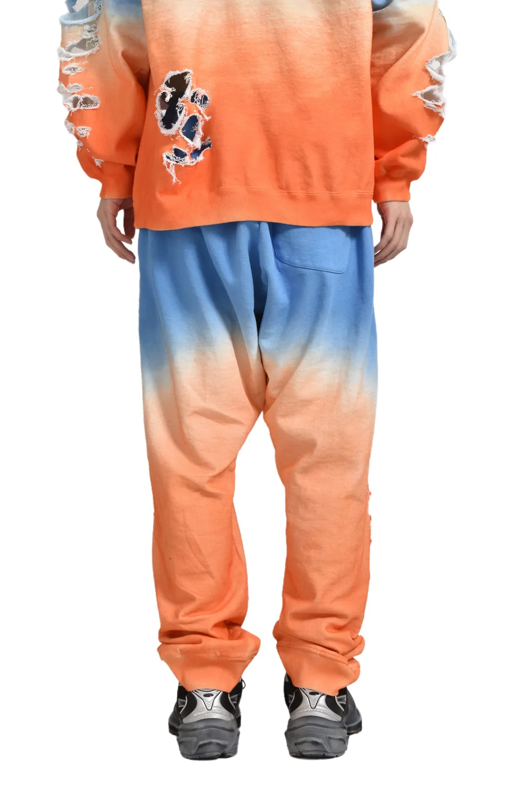 Distressed Sweatpants / Sky
