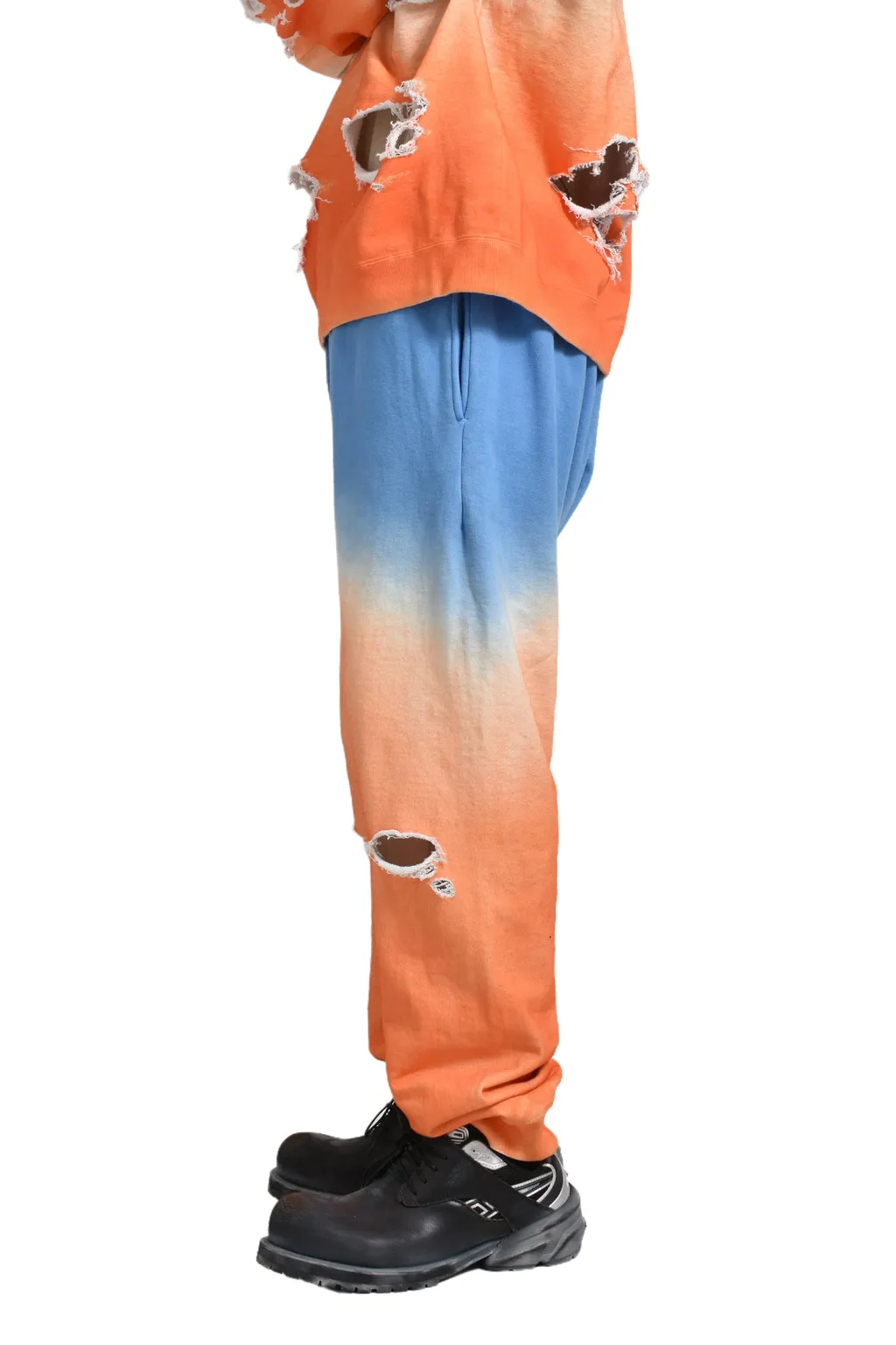 Distressed Sweatpants / Sky