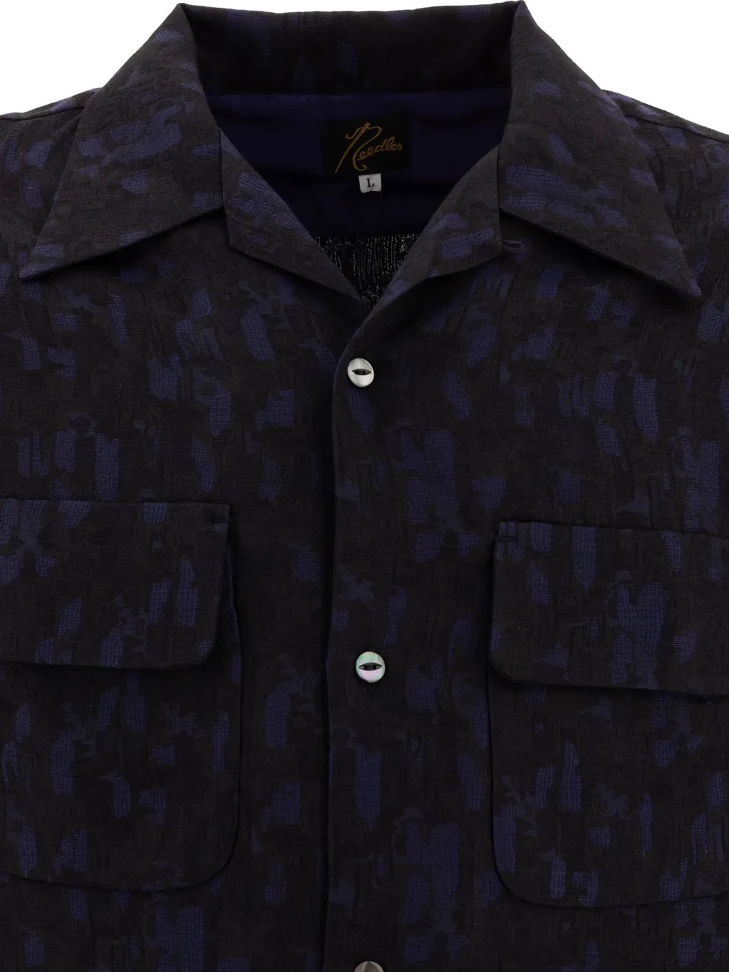 Needles Abstract Jacquard Button-Up Shirt