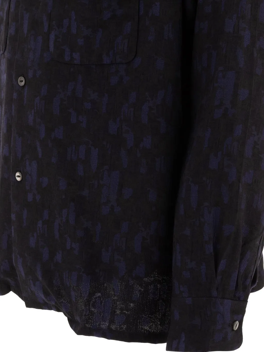 Needles Abstract Jacquard Button-Up Shirt