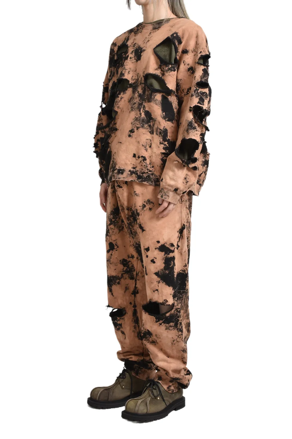 Distressed Sweatpants / Sand