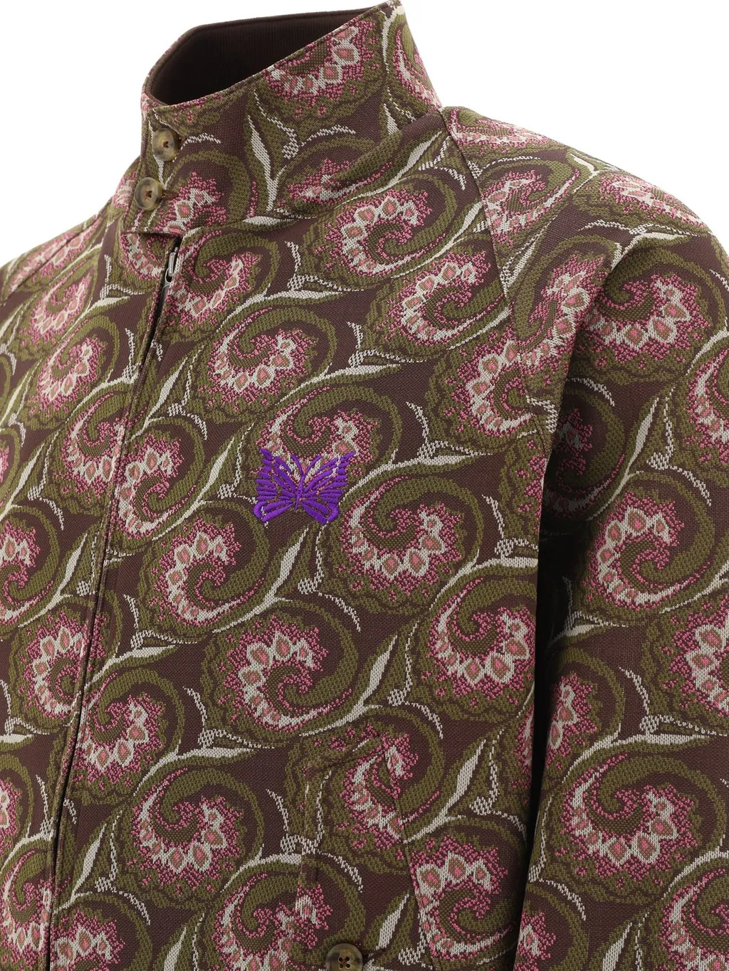 Needles X Baracuta Graphic Patterned Zipped Jacket