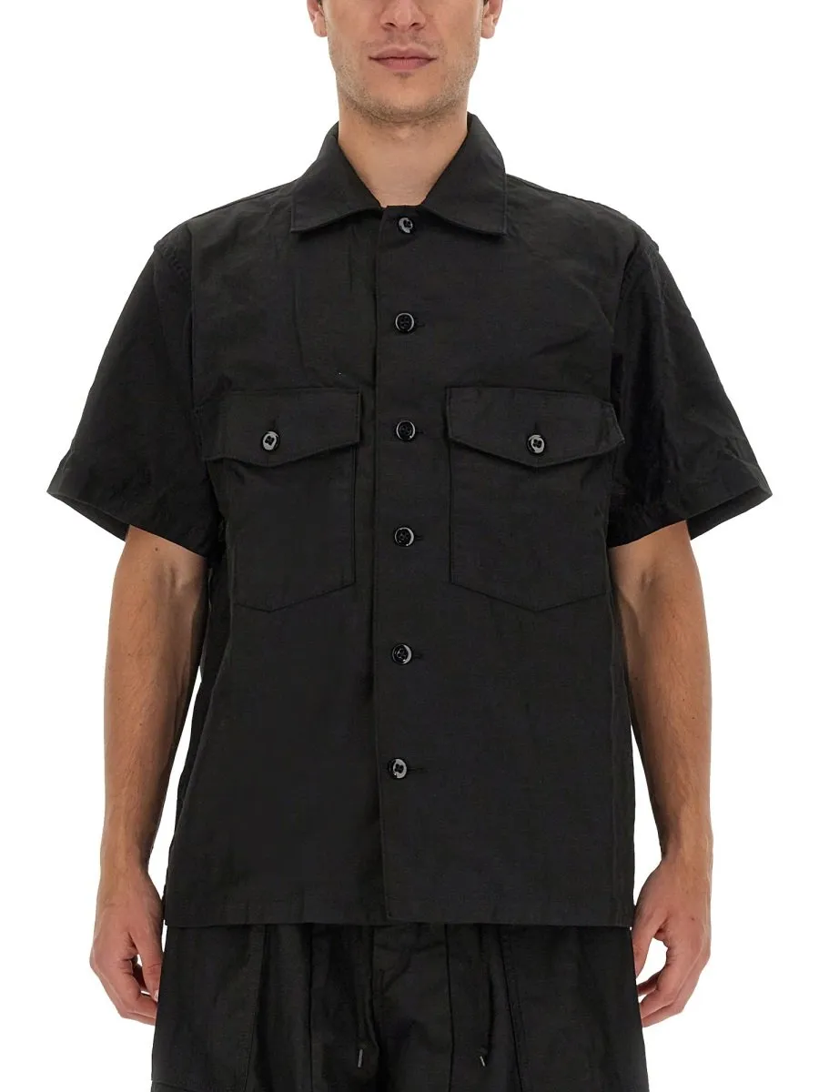 Needles Short-Sleeved Buttoned Shirt