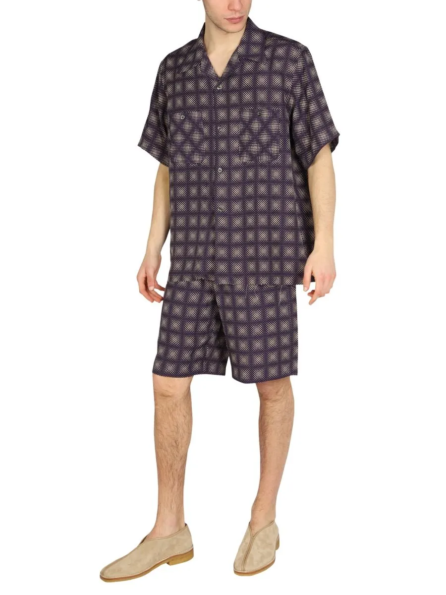 Needles Check Pattern Short Sleeved Shirt