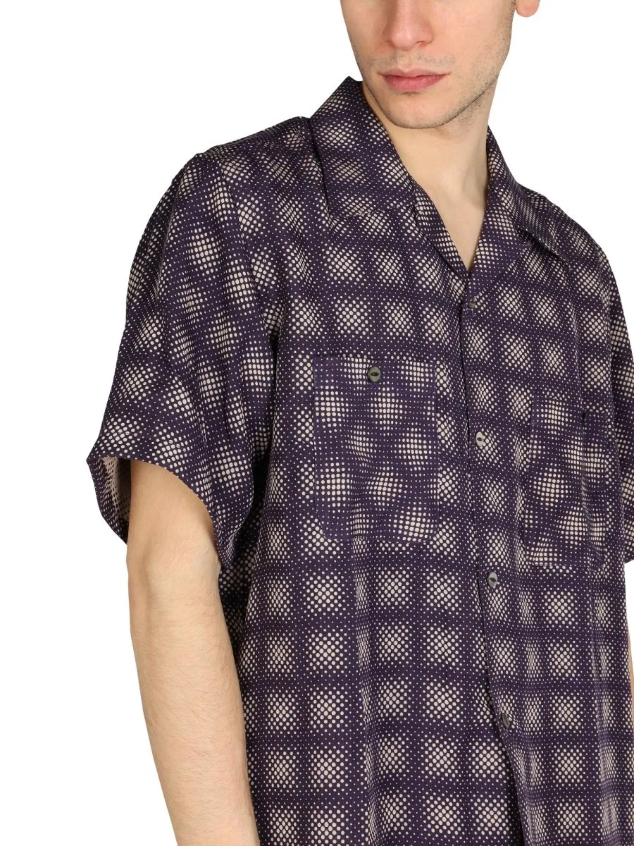 Needles Check Pattern Short Sleeved Shirt