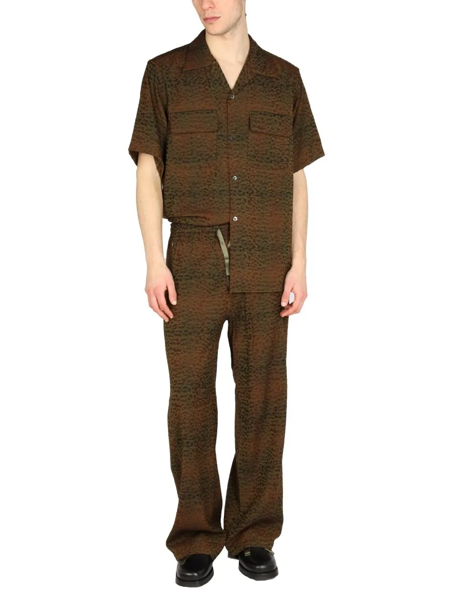 Needles Animal Printed Drawstring Pants