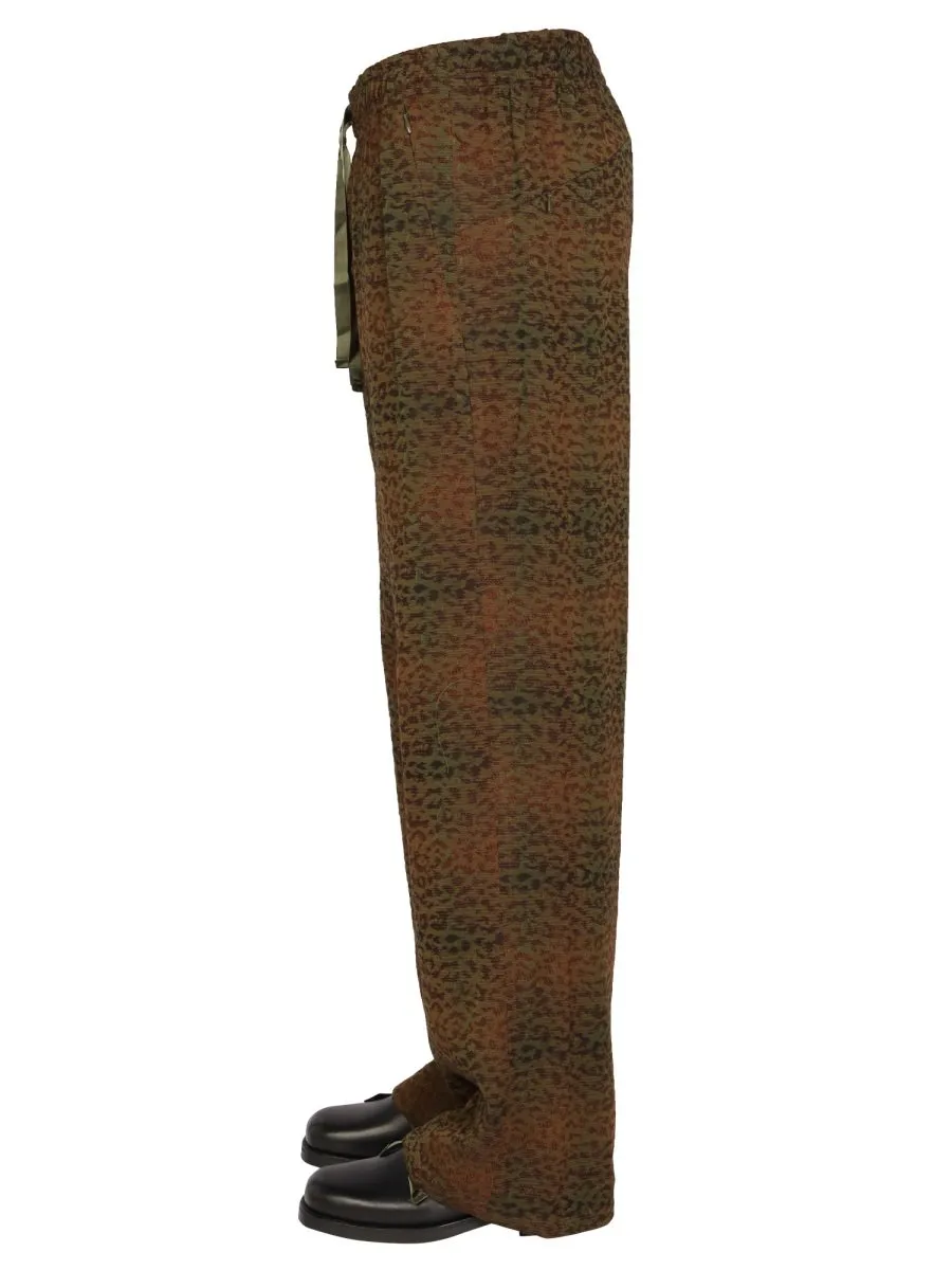 Needles Animal Printed Drawstring Pants