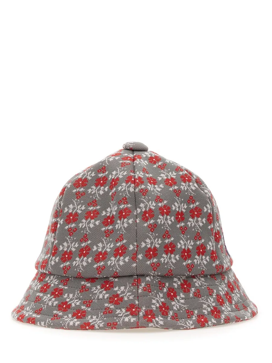 Needles Butterfly Embroidered Floral Printed Bucket Hat