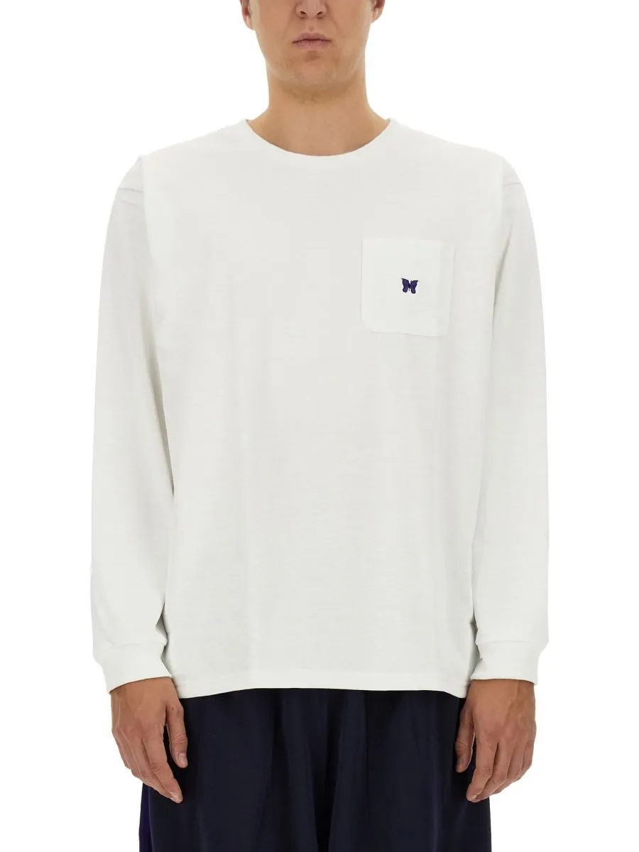 Needles Logo Patch Long-Sleeved T-Shirt