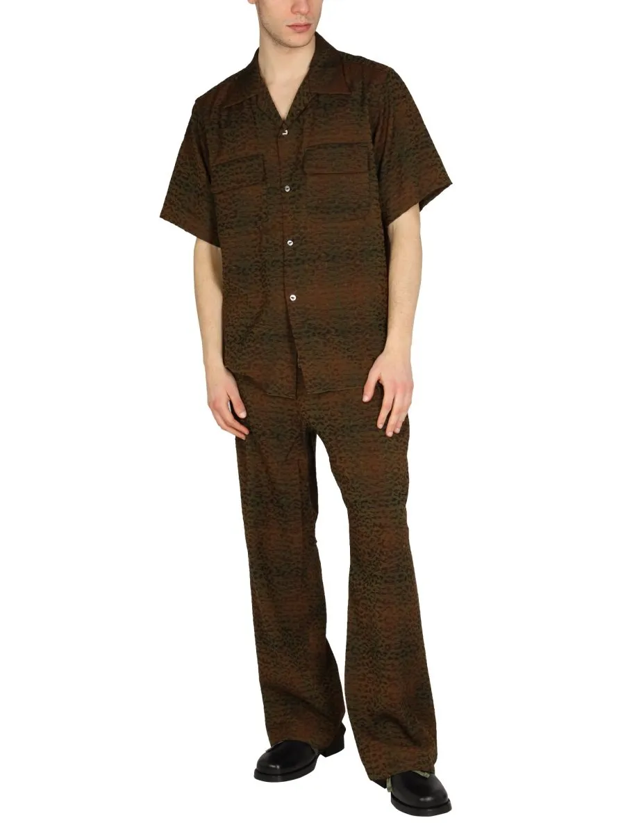Needles Buttoned Short-Sleeved Shirt