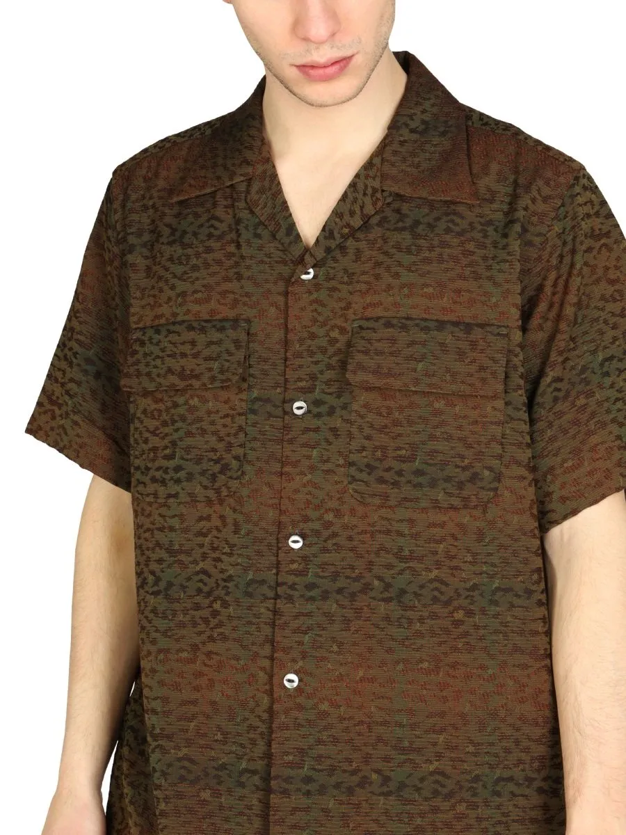 Needles Buttoned Short-Sleeved Shirt