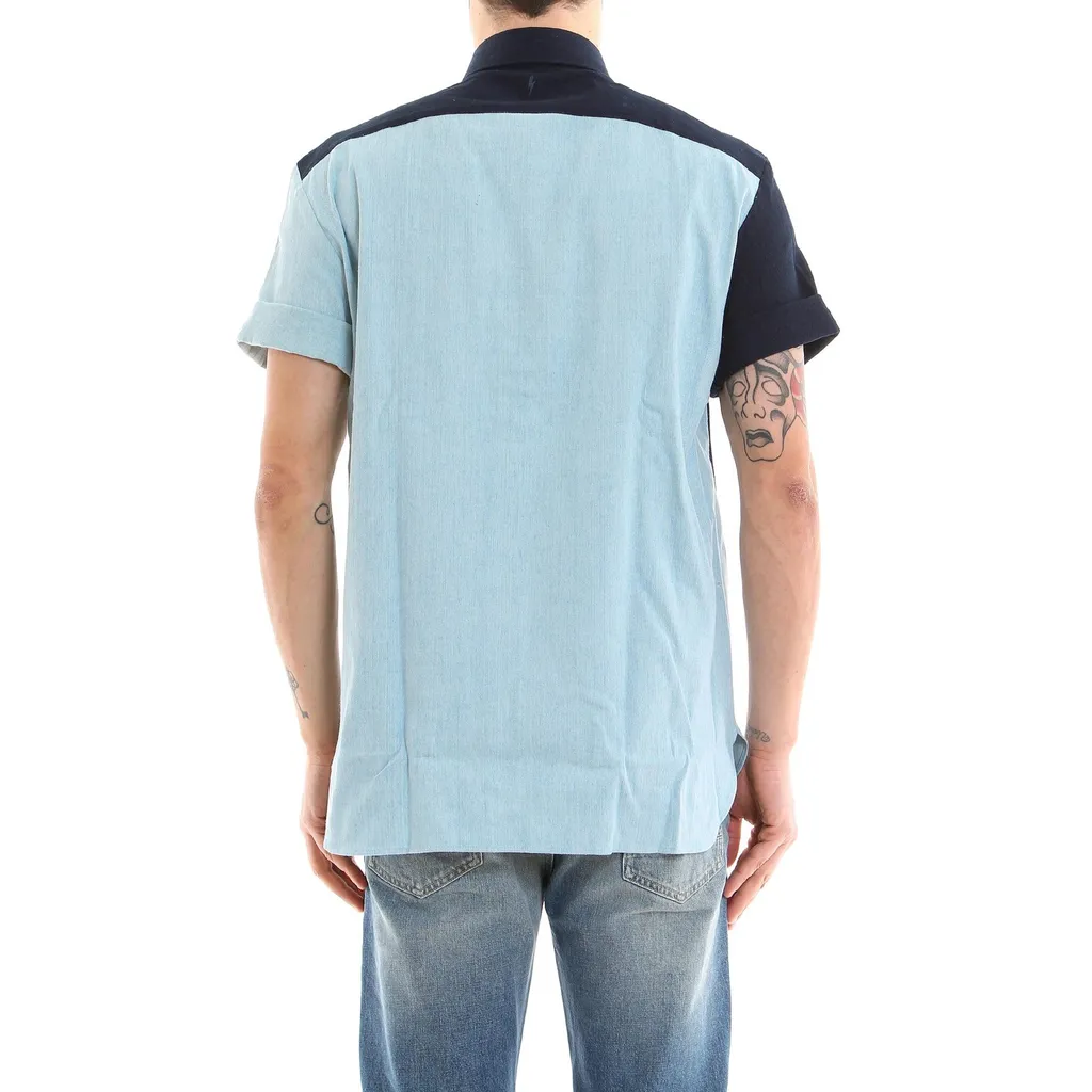 Neil Barrett Panelled Shirt-Sleeve Shirt