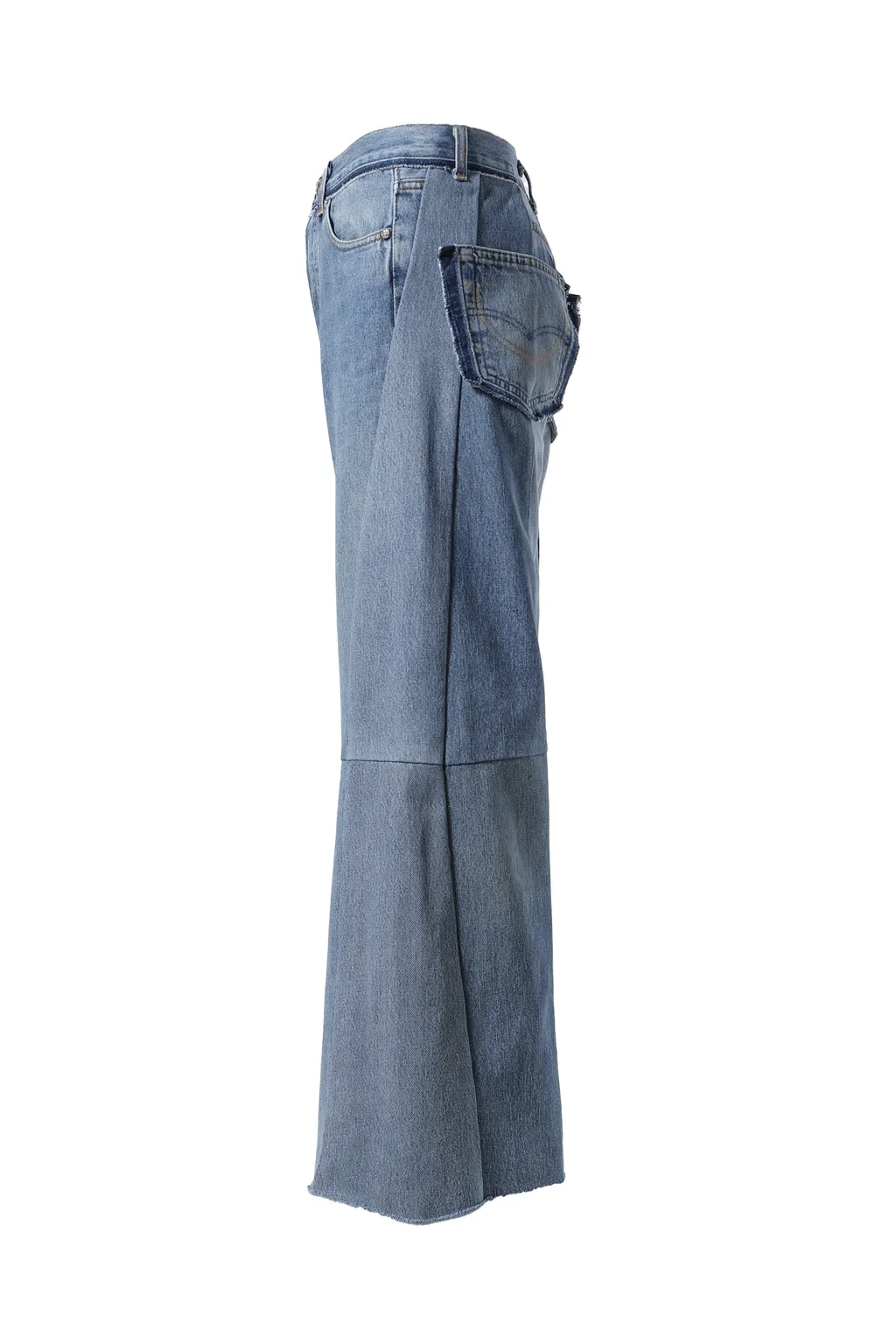Wide Flare Denim / Blu