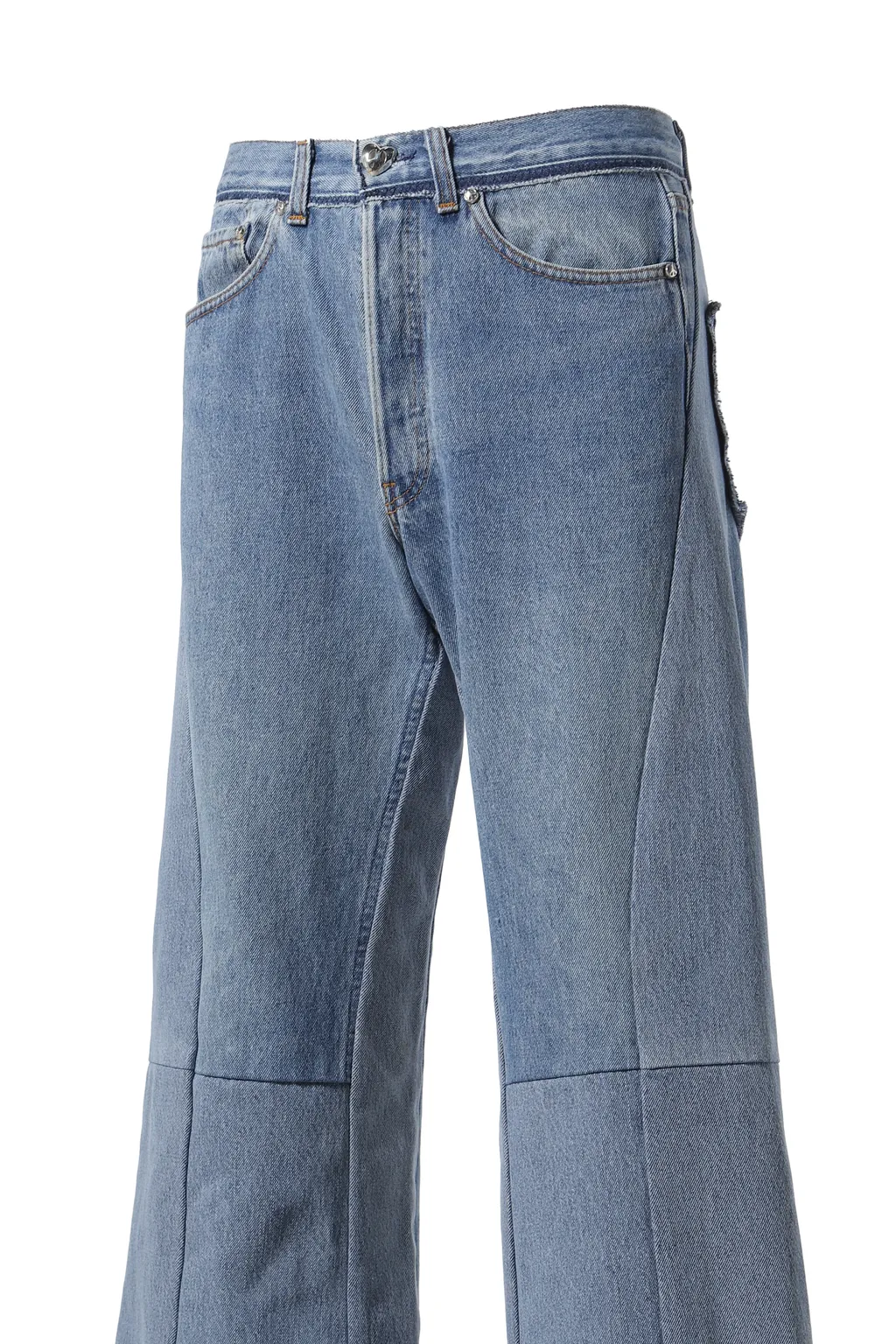 Wide Flare Denim / Blu