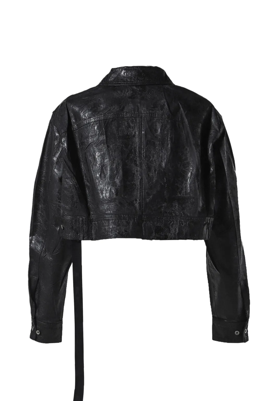 Cropped Jumbo Worker Jkt / Blk