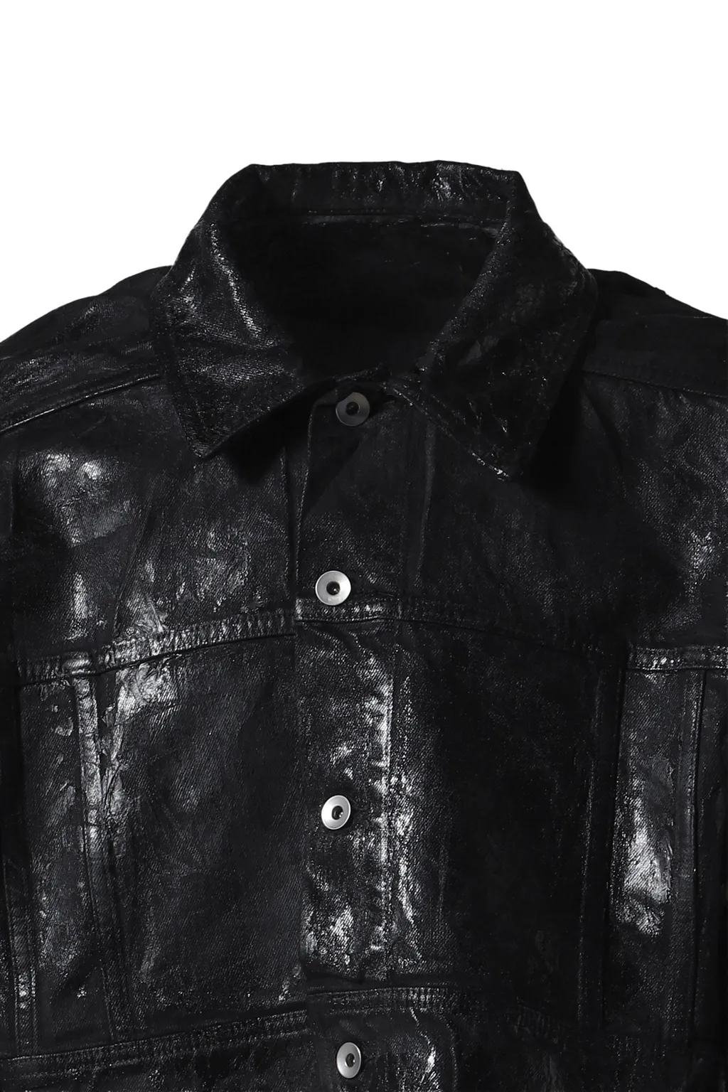 Cropped Jumbo Worker Jkt / Blk