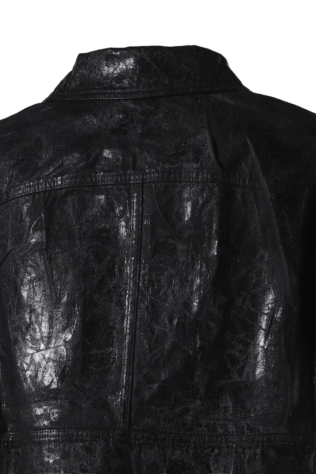 Cropped Jumbo Worker Jkt / Blk