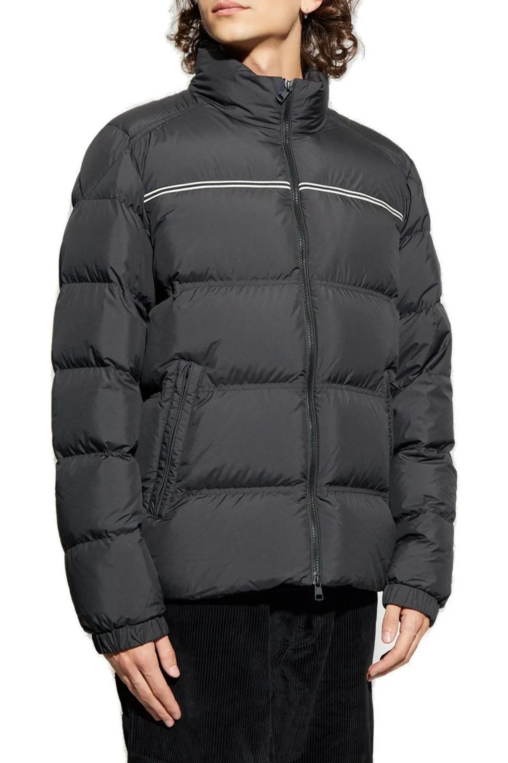 Moncler Logo Patch Zip-Up Jacket