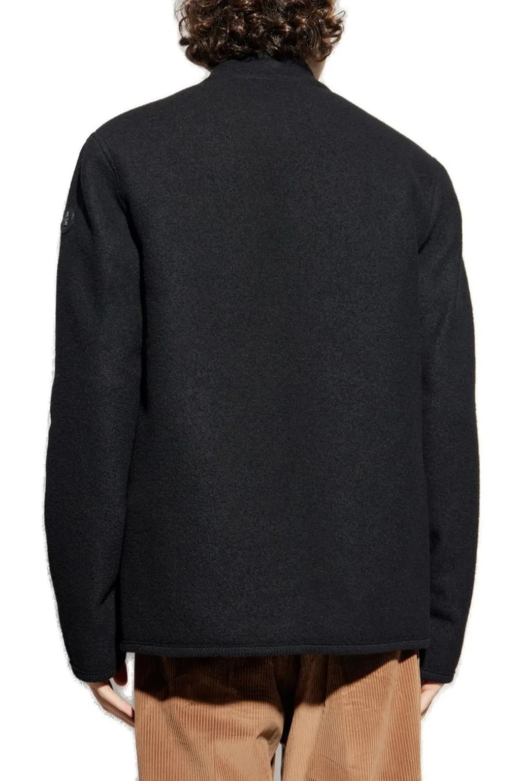 Moncler Logo Patch Button-Up Shirt Jacket