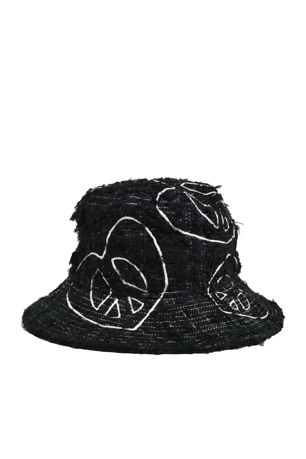 Tweed Bucket Hat Black
