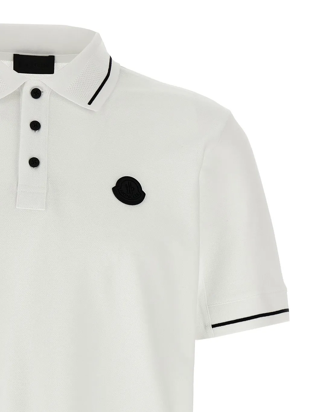 Moncler Logo Patch Short-Sleeved Polo Shirt