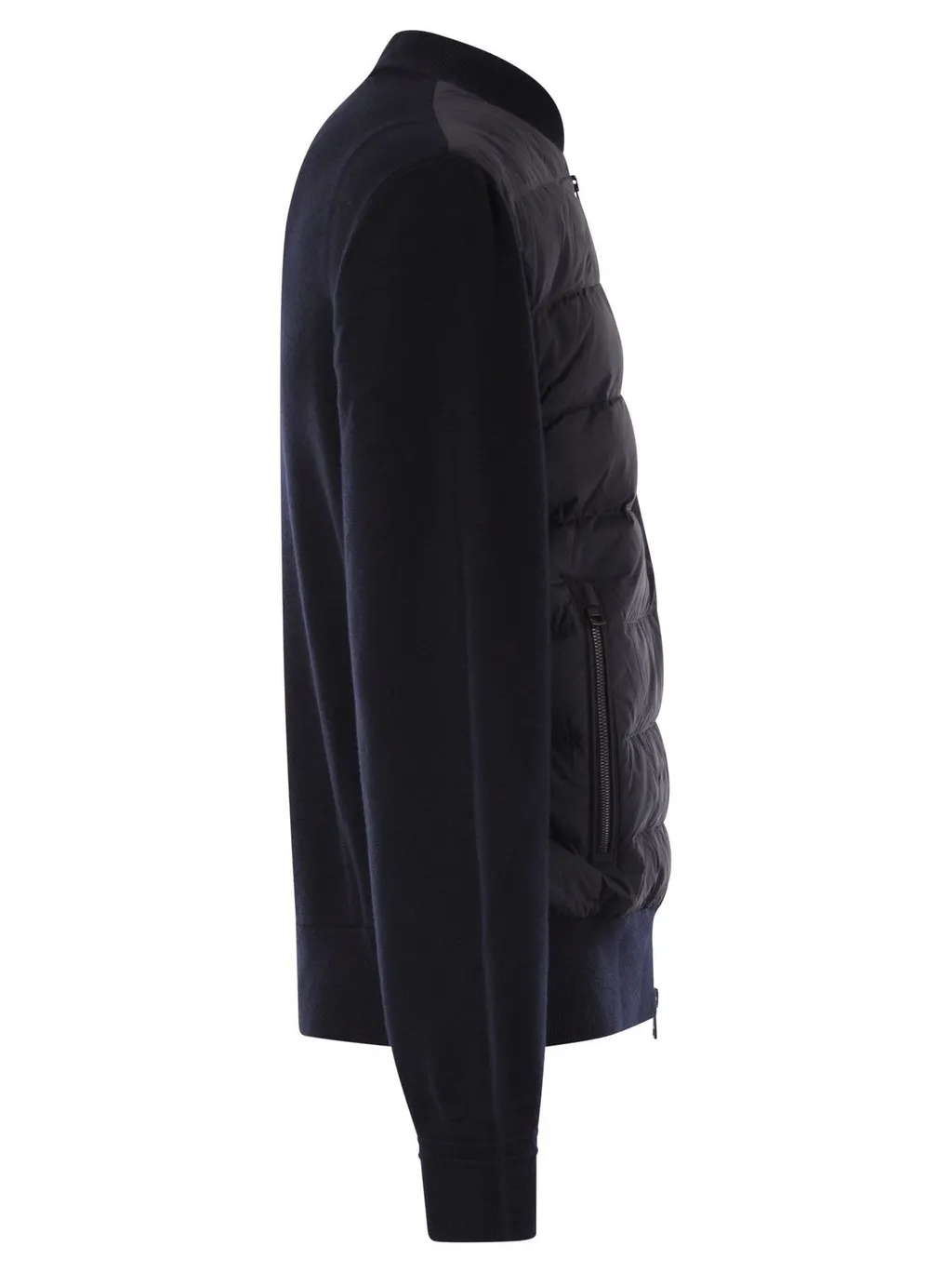 Moncler Padded Zip-Up Knit Cardigan