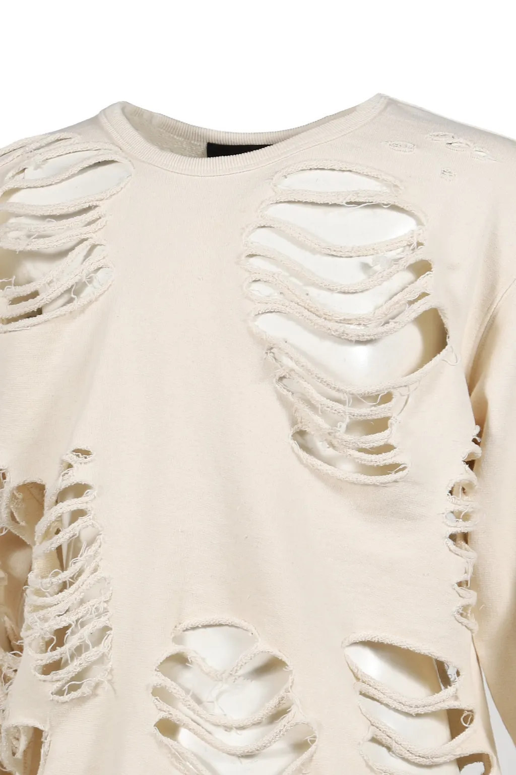 Distressed Crewneck / Bei