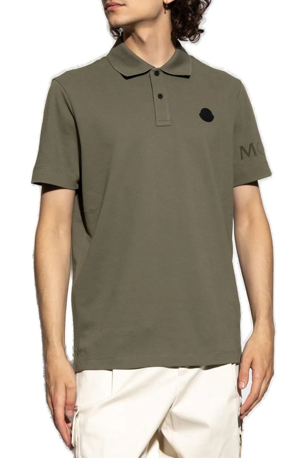 Moncler Logo Patch Short-Sleeved Polo Shirt