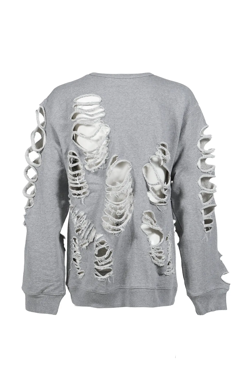 Distressed Crewneck / Gry