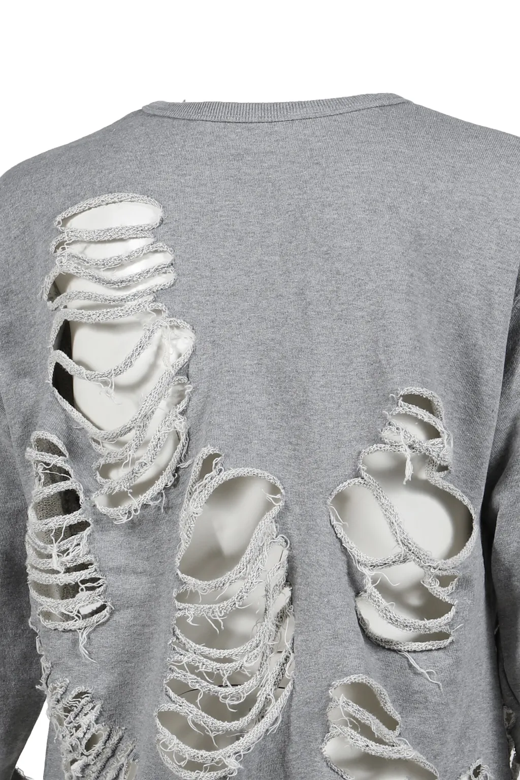 Distressed Crewneck / Gry