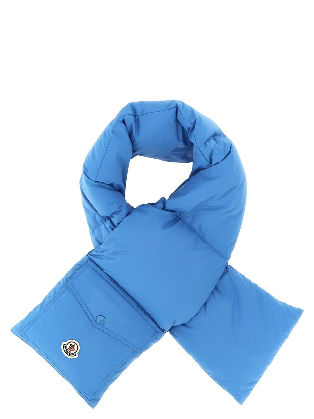 Moncler Logo Patch Quilted Scarf