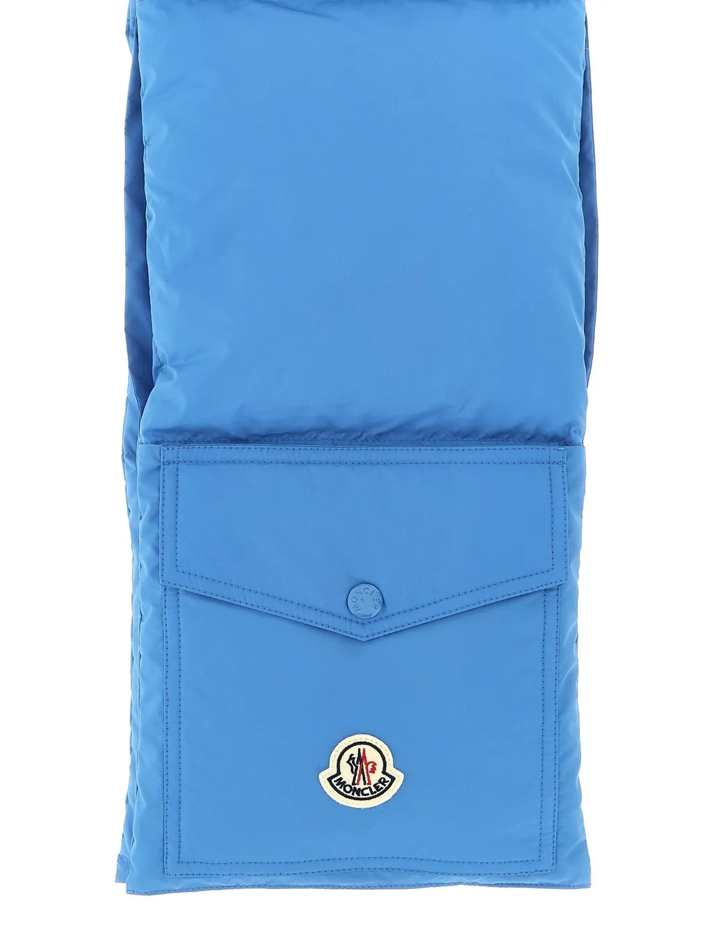 Moncler Logo Patch Quilted Scarf