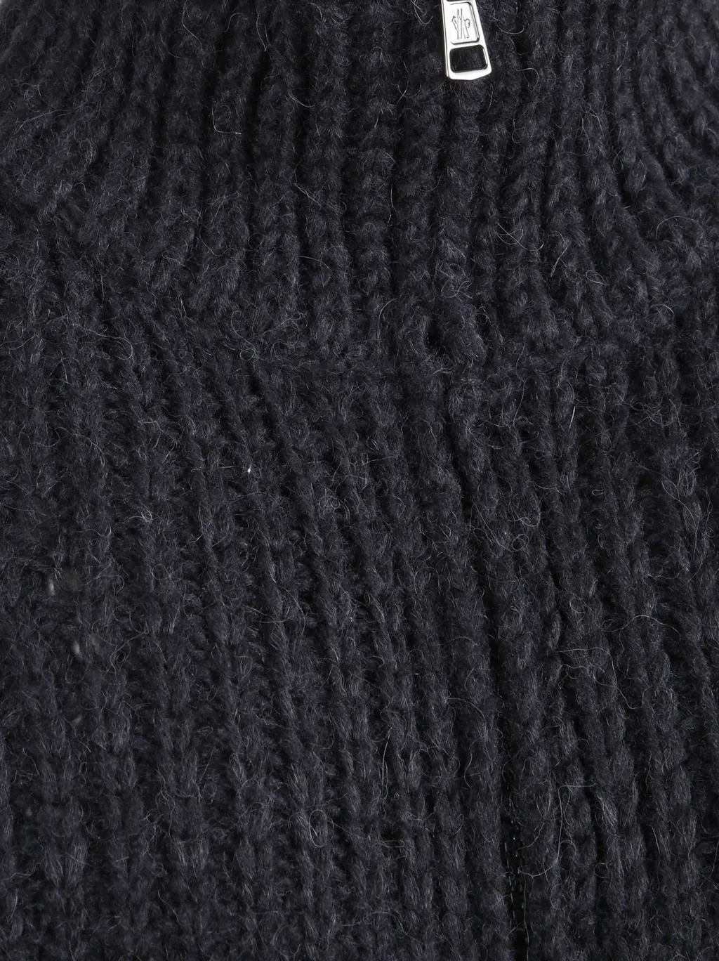 Moncler Logo Patch Zip-Up Cardigan