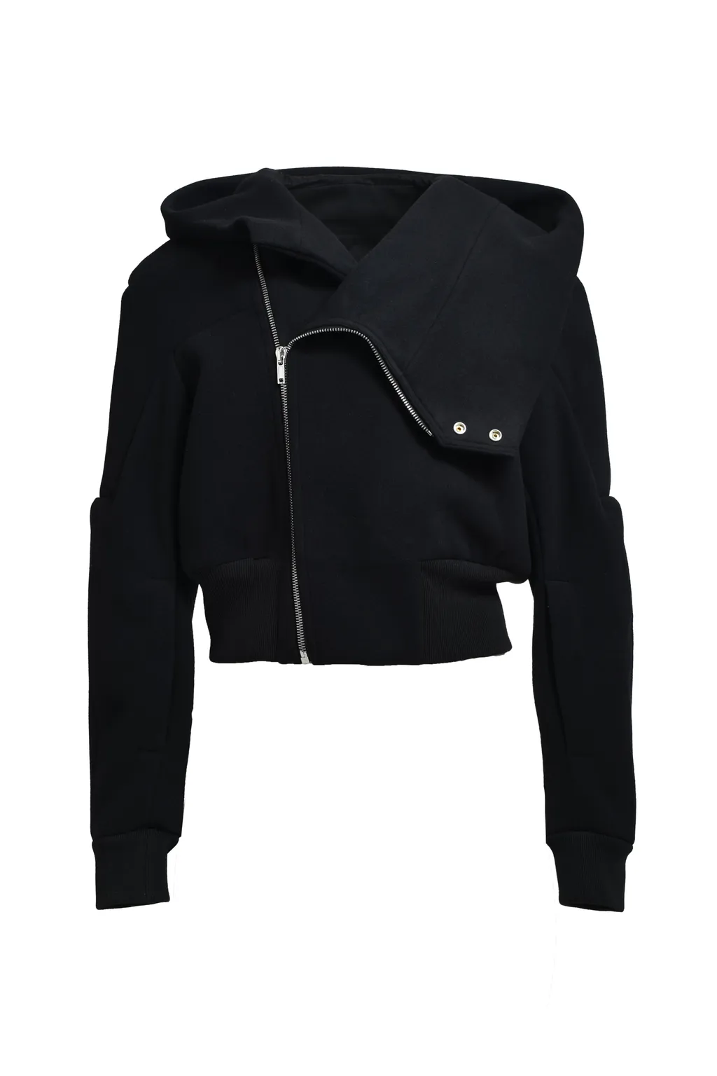 Cropped Hooded Flight / Black