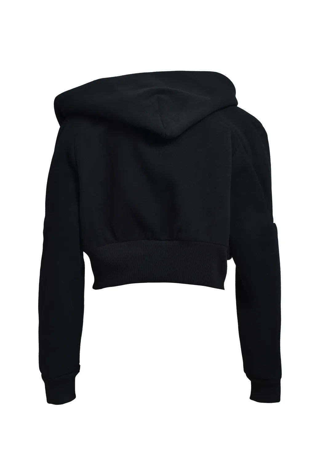Cropped Hooded Flight / Black