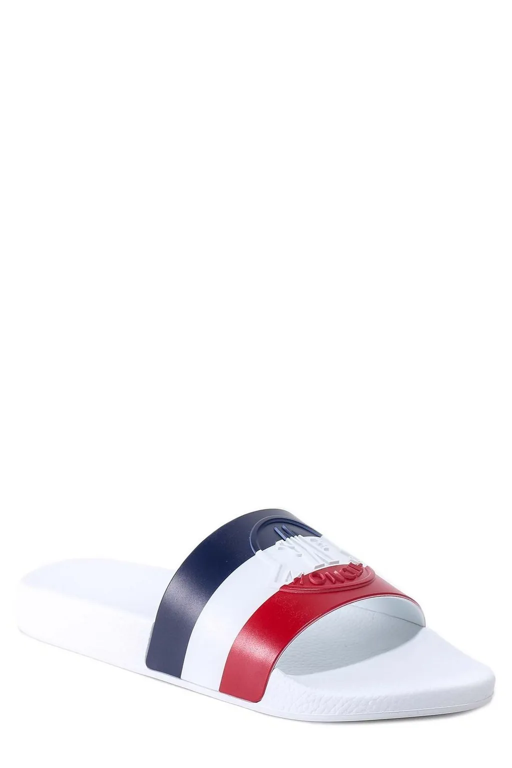 Moncler Logo Embossed Slip-On Slides