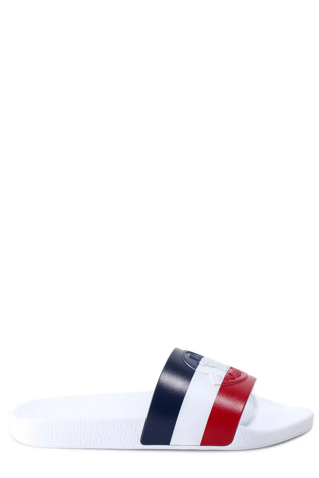 Moncler Logo Embossed Slip-On Slides
