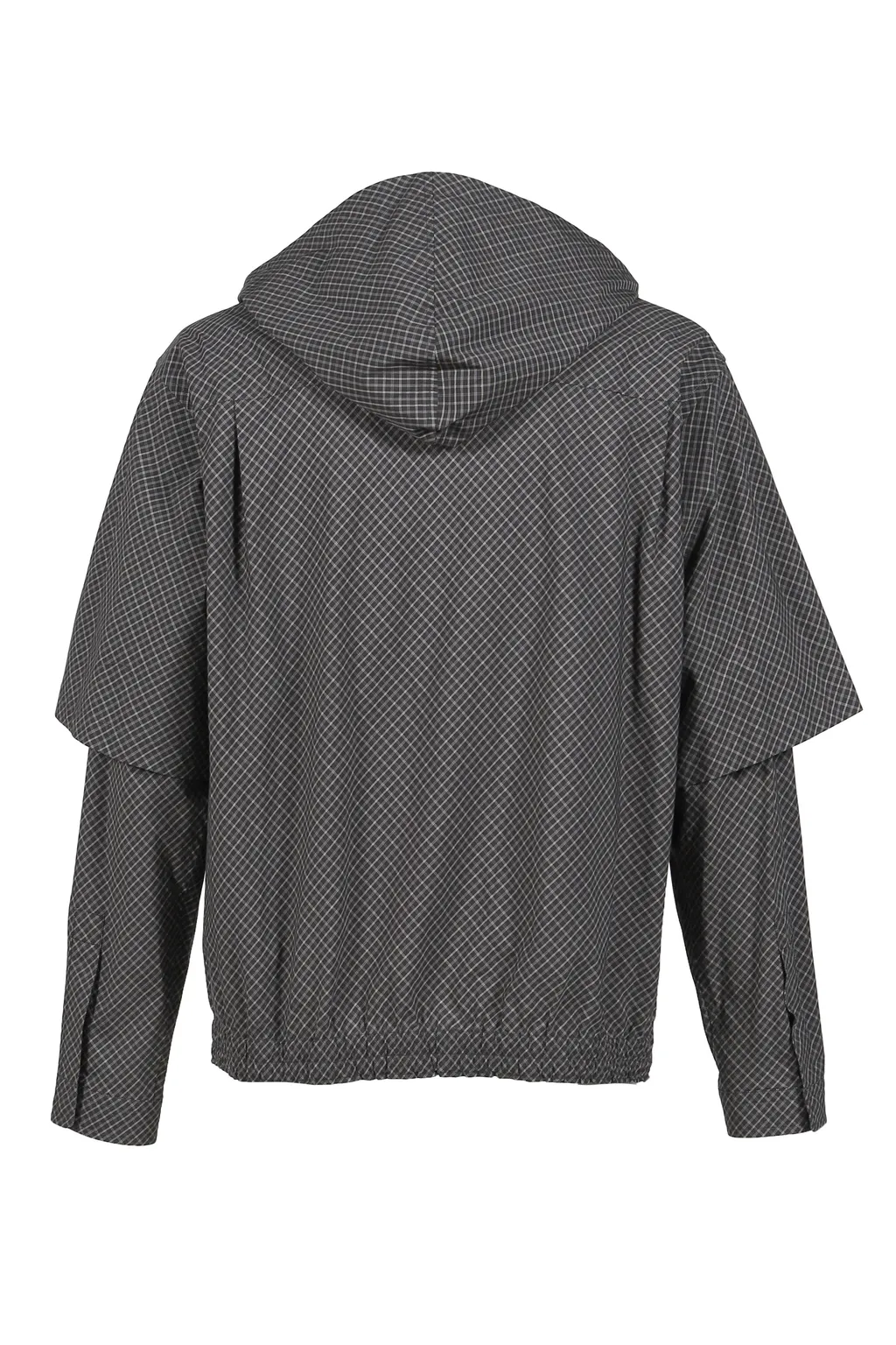 Check Layerd Shirt / Black